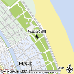 石津浜公園周辺の地図