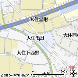 京都府京田辺市大住千日9周辺の地図