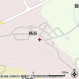 京都府綴喜郡宇治田原町贄田西谷周辺の地図