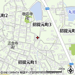 大阪府枚方市招提元町周辺の地図