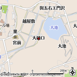 愛知県額田郡幸田町深溝大樋口周辺の地図