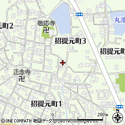 大阪府枚方市招提元町周辺の地図