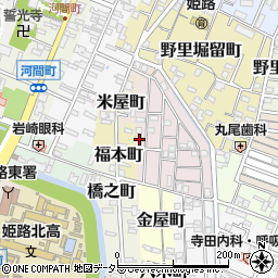 兵庫県姫路市五郎右衛門邸7周辺の地図