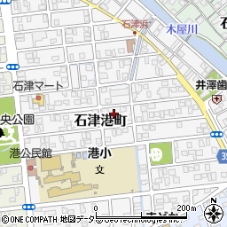 静岡県焼津市石津港町周辺の地図