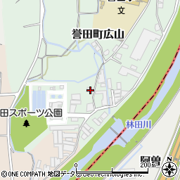 兵庫県たつの市誉田町広山715周辺の地図