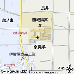 京都府城陽市枇杷庄京縄手周辺の地図
