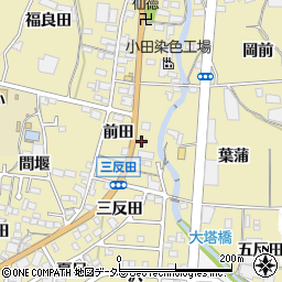 愛知県蒲郡市清田町前田25周辺の地図