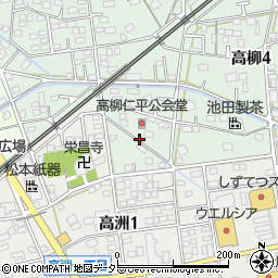 高柳仁平公会堂周辺の地図