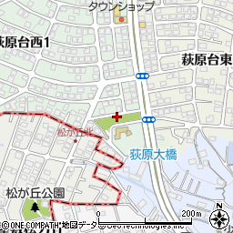 萩原台第2公園周辺の地図