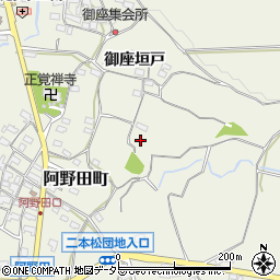三重県亀山市阿野田町周辺の地図