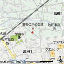 静岡県藤枝市高柳4丁目3周辺の地図