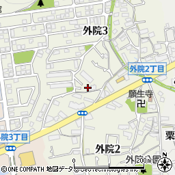 大阪府箕面市外院3丁目3周辺の地図