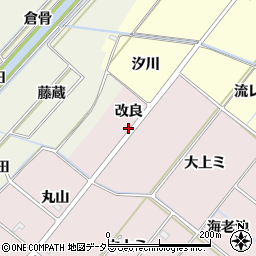 愛知県西尾市針曽根町改良周辺の地図
