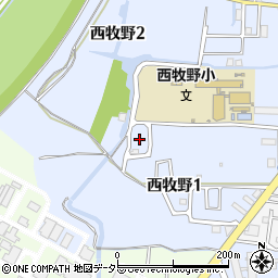 大阪府枚方市西牧野1丁目22周辺の地図