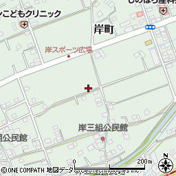 静岡県島田市岸町周辺の地図