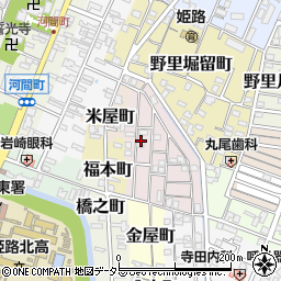 兵庫県姫路市五郎右衛門邸23周辺の地図