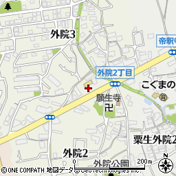 大阪府箕面市外院3丁目4周辺の地図