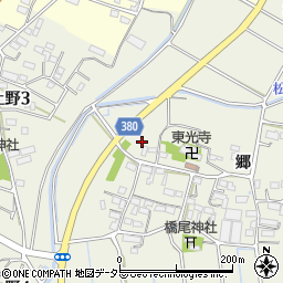 愛知県豊川市橋尾町欠下周辺の地図