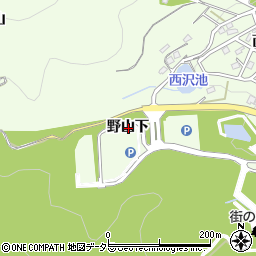 愛知県豊川市御油町野山下周辺の地図