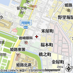 兵庫県姫路市鍛冶町周辺の地図