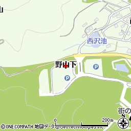 愛知県豊川市御油町（野山下）周辺の地図