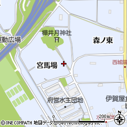 京都府城陽市水主宮馬場2周辺の地図