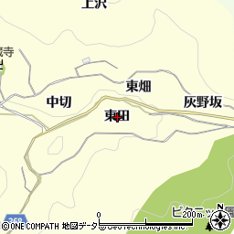 愛知県豊川市御津町金野東田周辺の地図