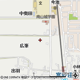 京都府城陽市枇杷庄広峯15-7周辺の地図