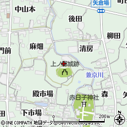 愛知県蒲郡市神ノ郷町（城山）周辺の地図