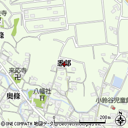 愛知県常滑市大谷悉部周辺の地図