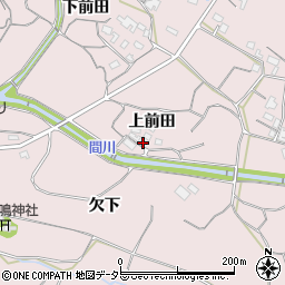 愛知県豊橋市石巻西川町上前田周辺の地図