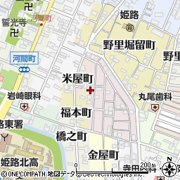 兵庫県姫路市五郎右衛門邸10周辺の地図