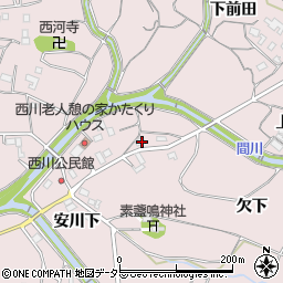 愛知県豊橋市石巻西川町欠下周辺の地図