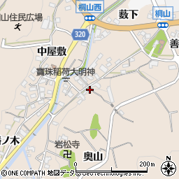 愛知県額田郡幸田町桐山下屋敷23周辺の地図