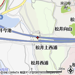 京都府京田辺市松井西浦周辺の地図