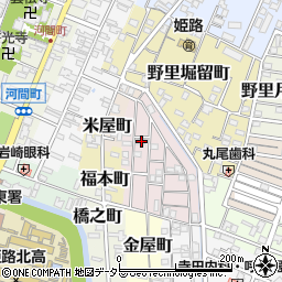 兵庫県姫路市五郎右衛門邸22周辺の地図