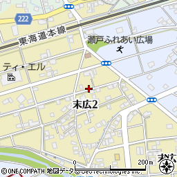静岡県藤枝市末広2丁目周辺の地図