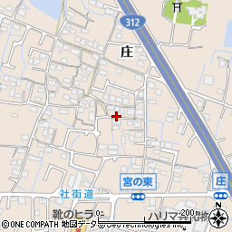 兵庫県姫路市飾東町庄695周辺の地図