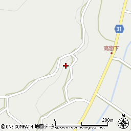 岡山県加賀郡吉備中央町上竹4250周辺の地図