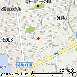 大阪府箕面市外院3丁目13-34周辺の地図