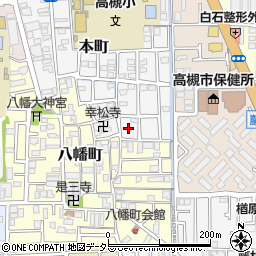 大阪府高槻市本町14周辺の地図