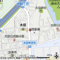 大阪府茨木市太田周辺の地図