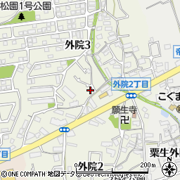 大阪府箕面市外院3丁目11-32周辺の地図
