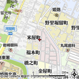 兵庫県姫路市五郎右衛門邸11周辺の地図