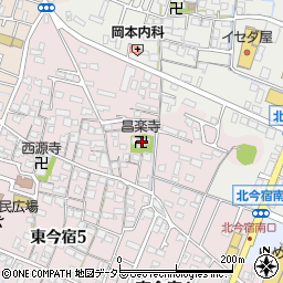 昌楽寺周辺の地図