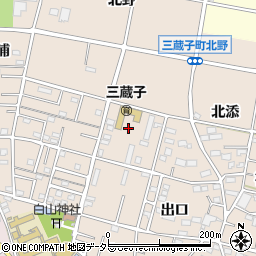 愛知県豊川市三蔵子町周辺の地図