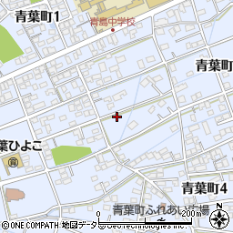 静岡県藤枝市青葉町周辺の地図