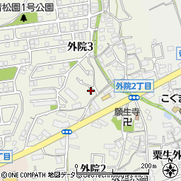 大阪府箕面市外院3丁目11-33周辺の地図