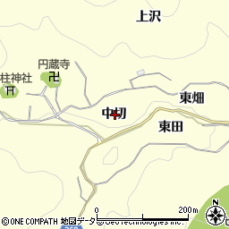 愛知県豊川市御津町金野中切周辺の地図