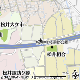 京都府京田辺市松井叶堂周辺の地図